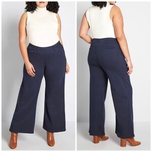 Modcloth The Boulder Wide Leg Pants Blue Size XS New